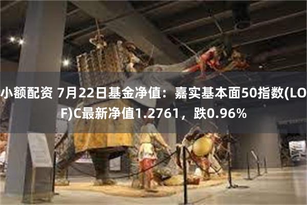 小额配资 7月22日基金净值：嘉实基本面50指数(LOF)C最新净值1.2761，跌0.96%