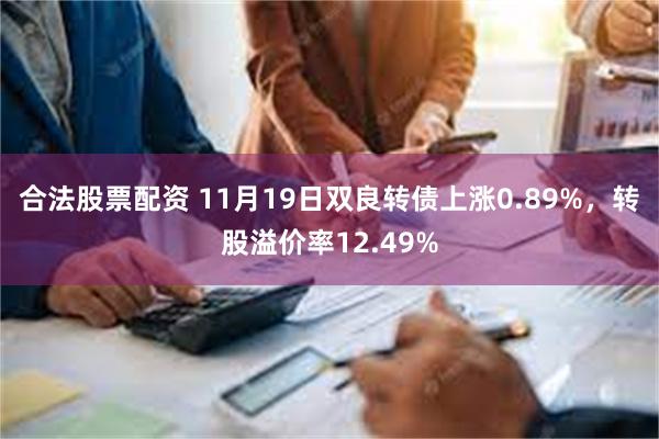 合法股票配资 11月19日双良转债上涨0.89%，转股溢