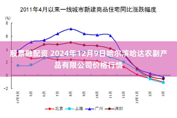 股票融配资 2024年12月9日哈尔滨哈达农副产品有限公司价格行情