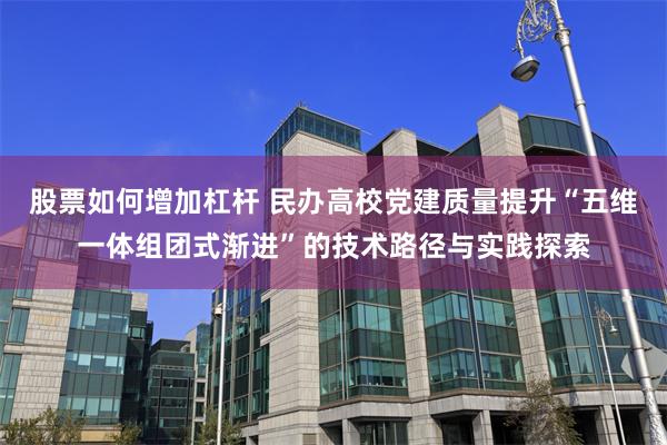 股票如何增加杠杆 民办高校党建质量提升“五维一体组团式渐进”的技术路径与实践探索